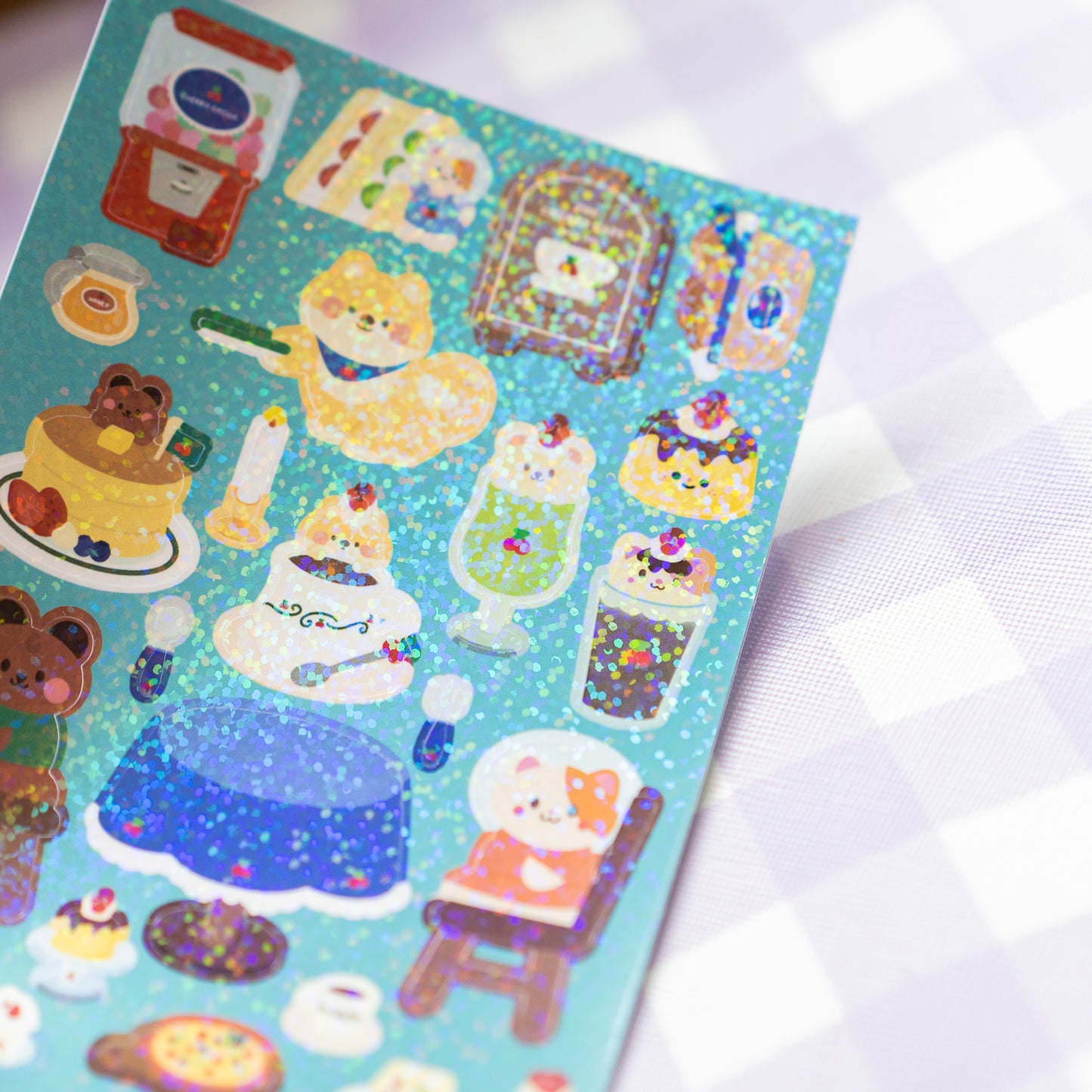 Retro Cherry Cafe Journal Sticker Sheet