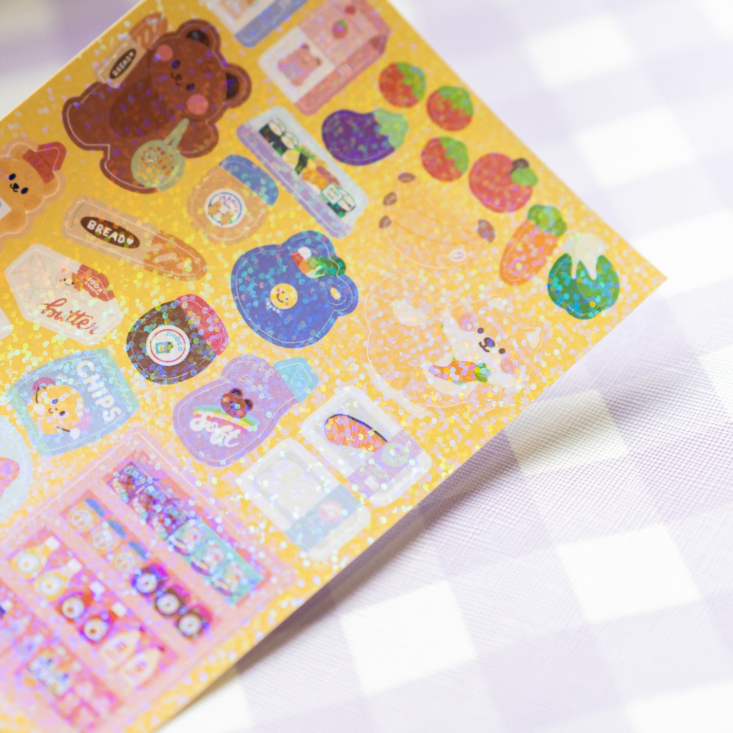 Grocery Shopping at Supermarket Journal Sticker Sheet