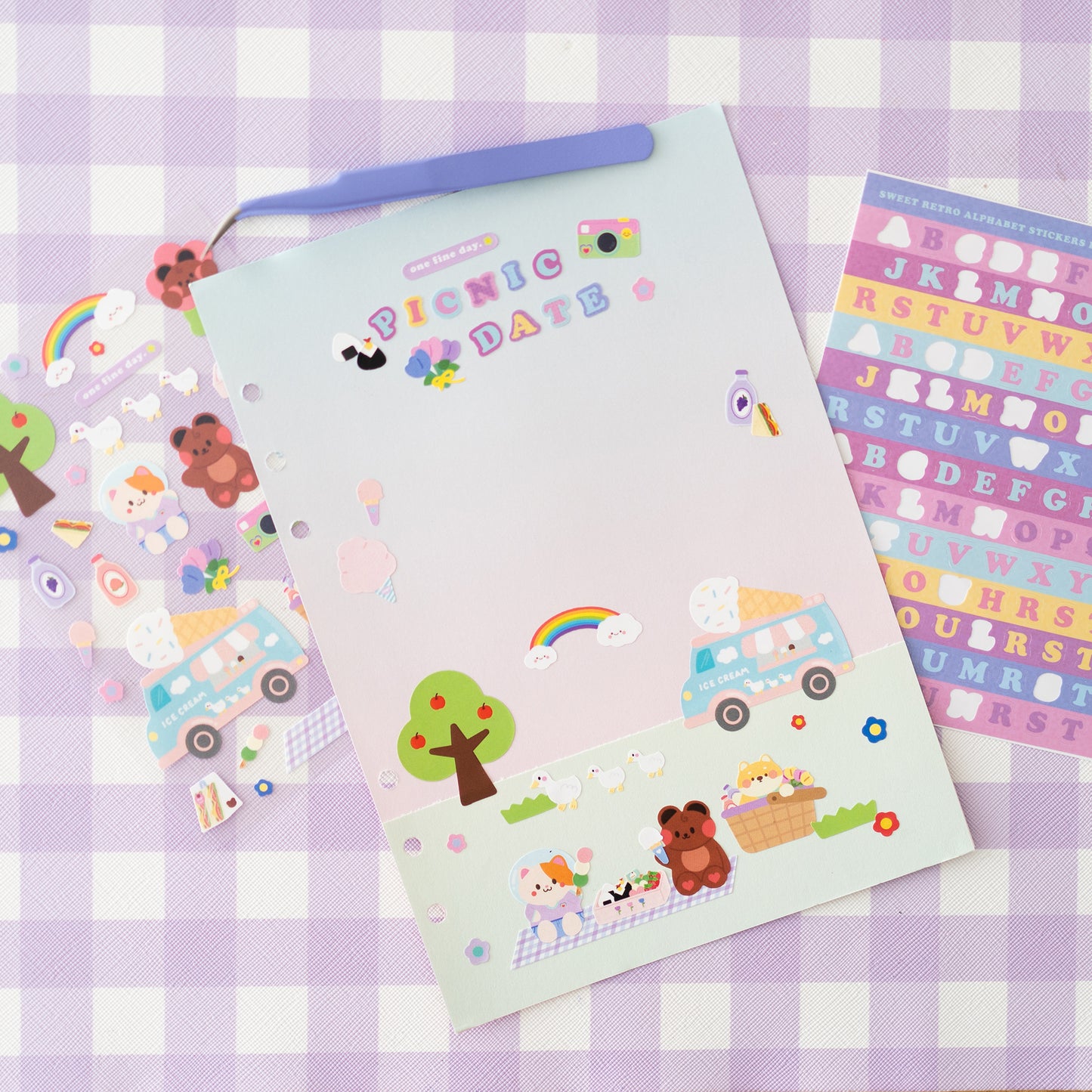 Picnic in the Park Journal Sticker Sheet