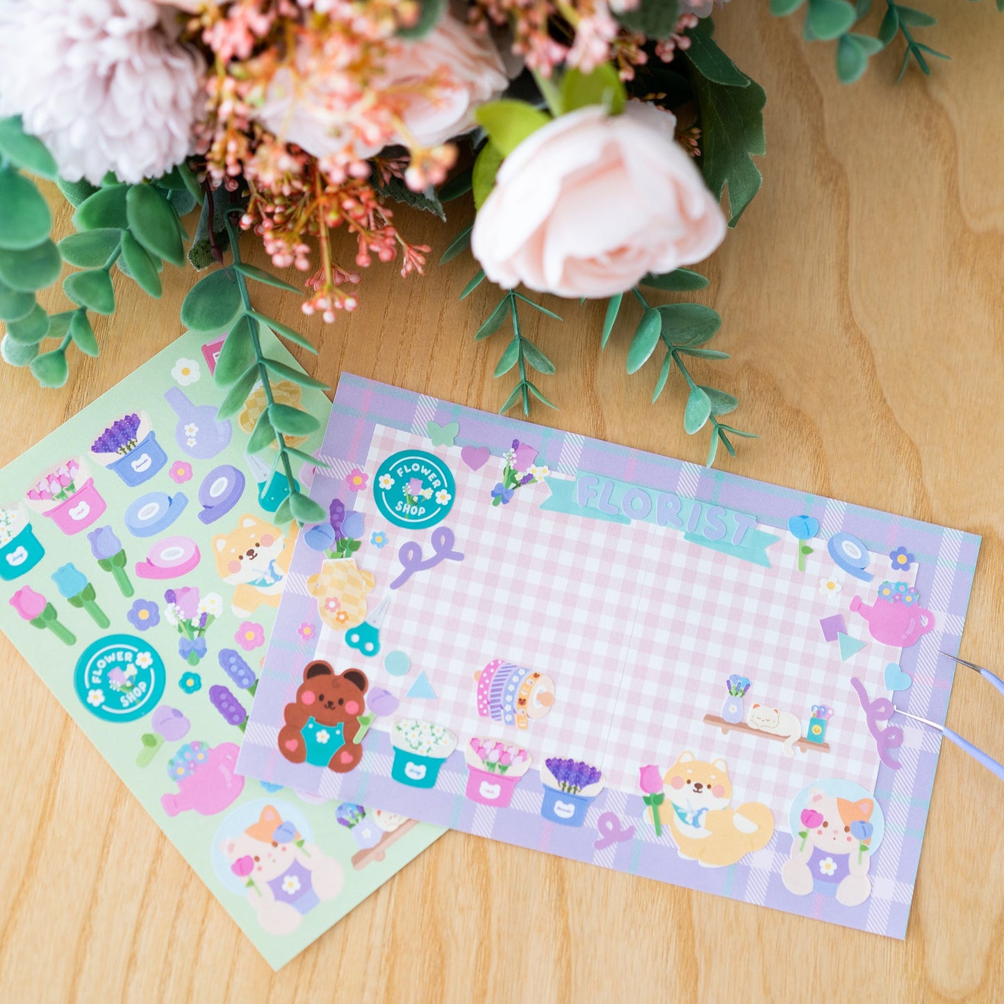 Flower Shop Journal Sticker Sheet
