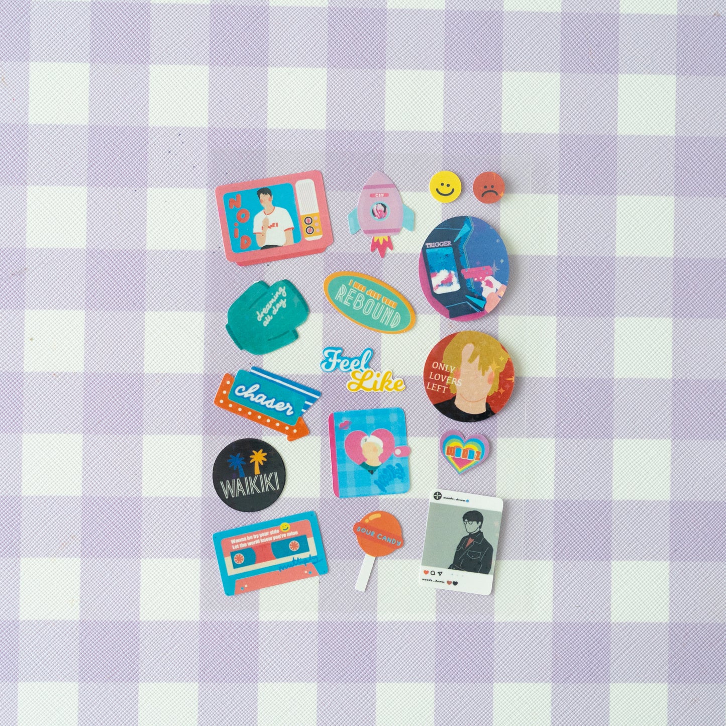 Woodz Holographic Sparkle Sticker Sheet