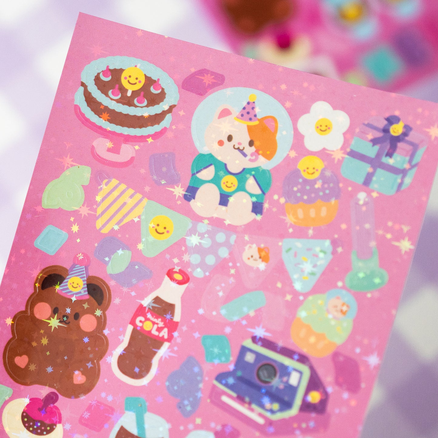 Smiley Birthday Party Journal Sticker Sheet
