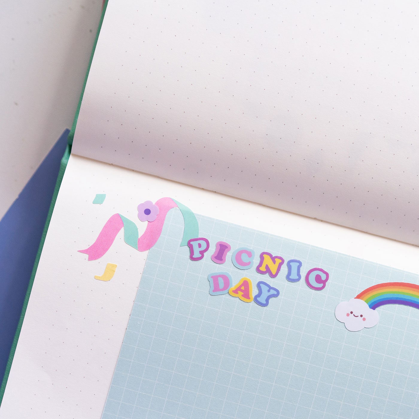 Sweet Retro Pastel Alphabet and Number Holographic Confetti Journal Sticker Sheet