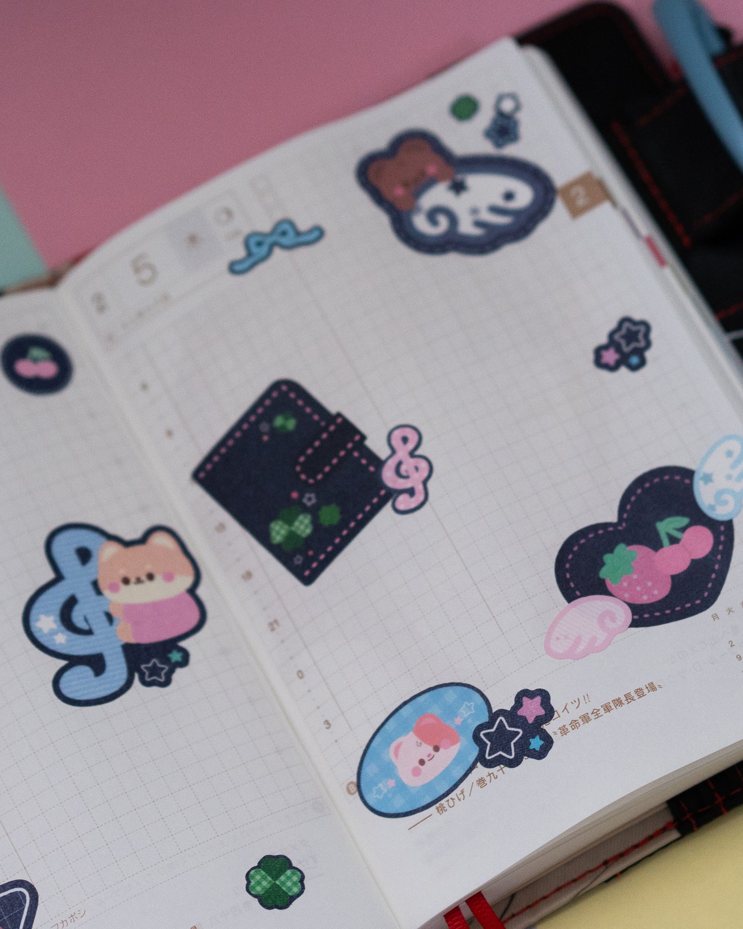 *new* Heisei Retro Denim Journal Sticker Sheet