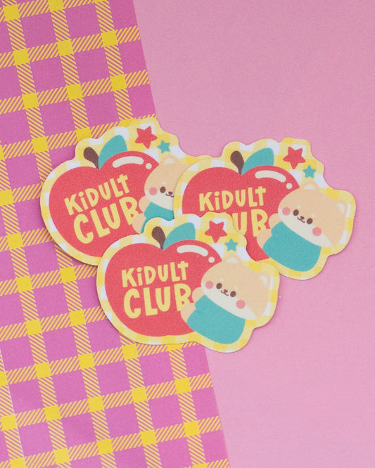 *new* Kidult Club Tadashiba Frosted Finish Die-Cut Sticker