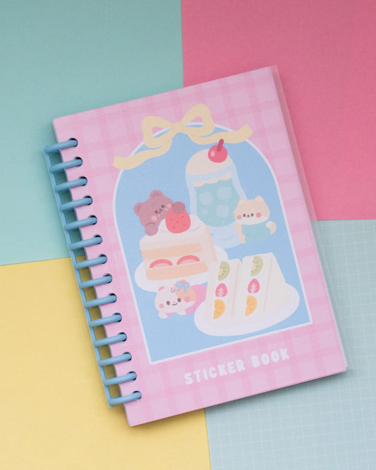 *new* Pastel Kissaten Cafe - Double Sided Reusable Sticker Book