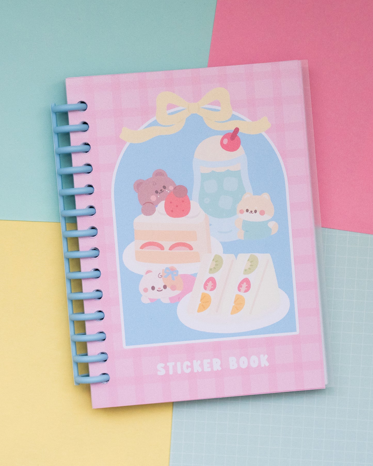 *new* Pastel Kissaten Cafe - Double Sided Reusable Sticker Book