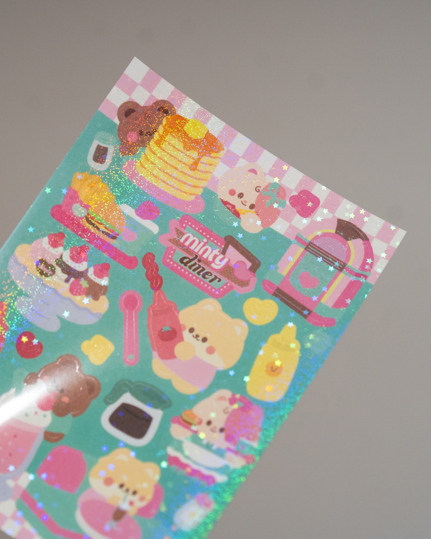 *new* Minty Diner Fast Food Journal Sticker Sheet