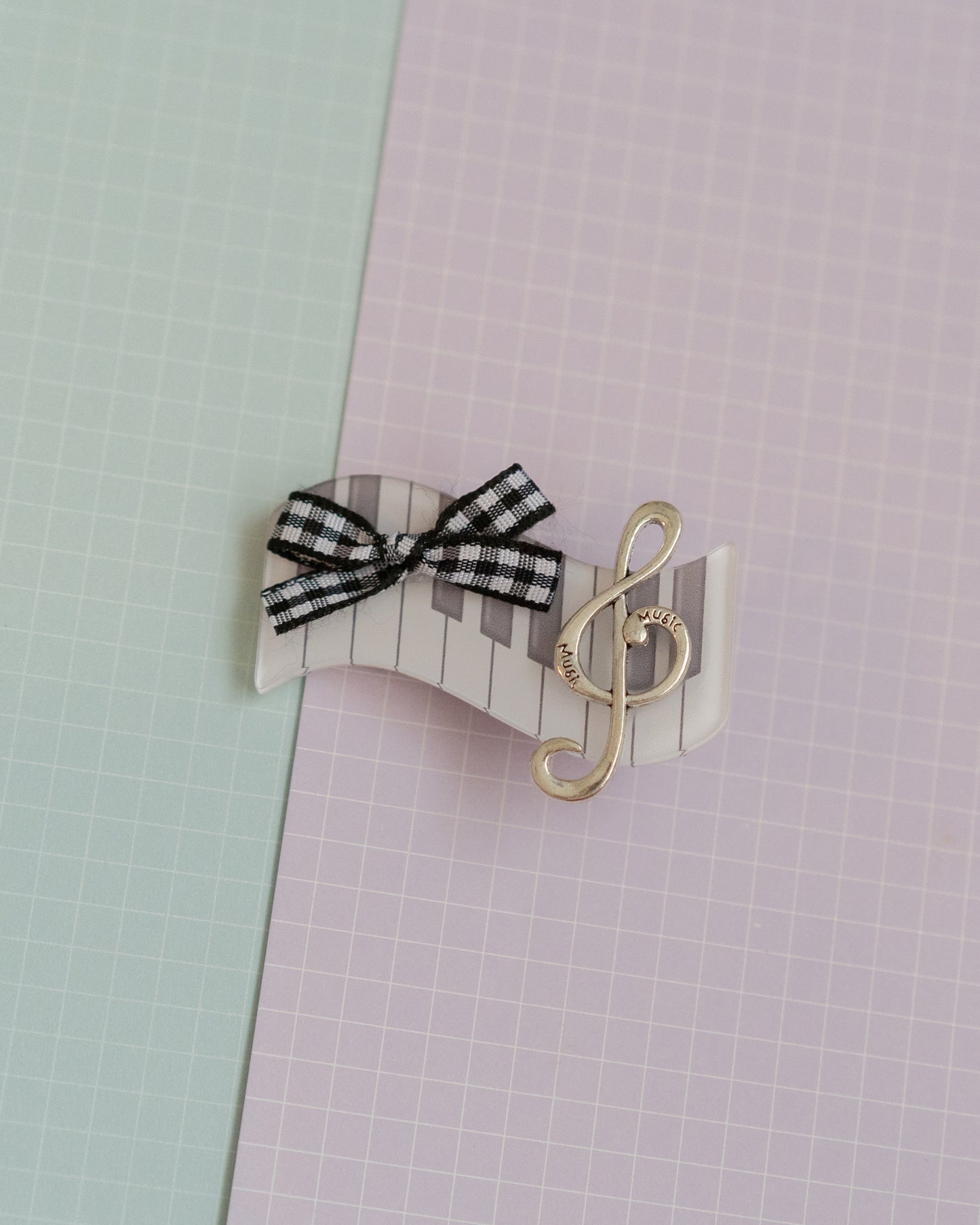 *new* Whimsy Piano Hair Clips