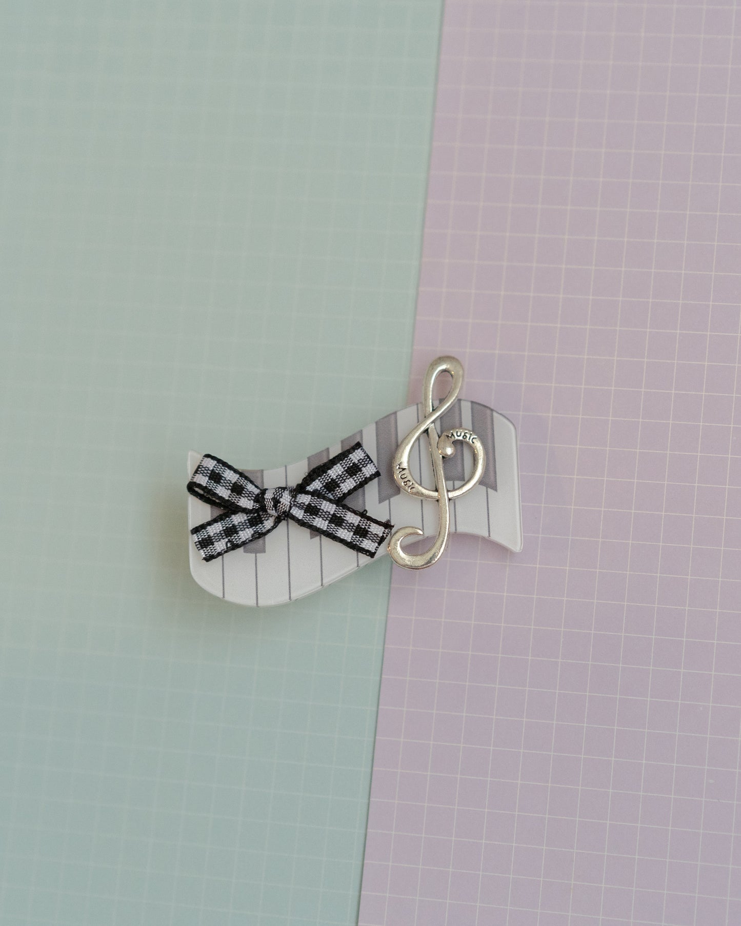 *new* Whimsy Piano Hair Clips