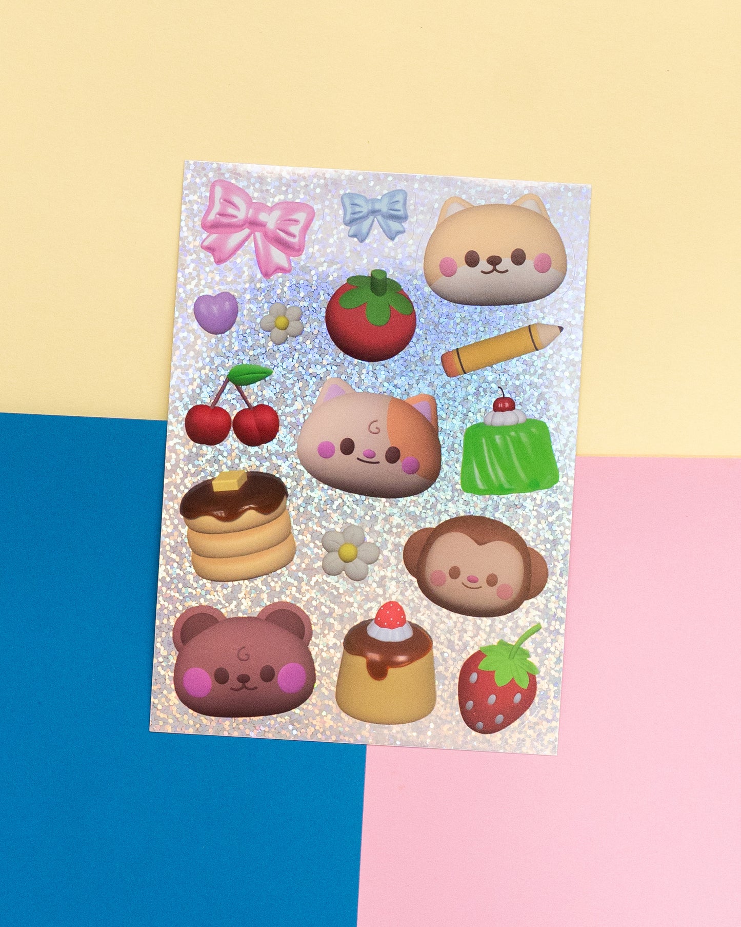 *new* Holographic 3D Objects Journal Sticker Sheet