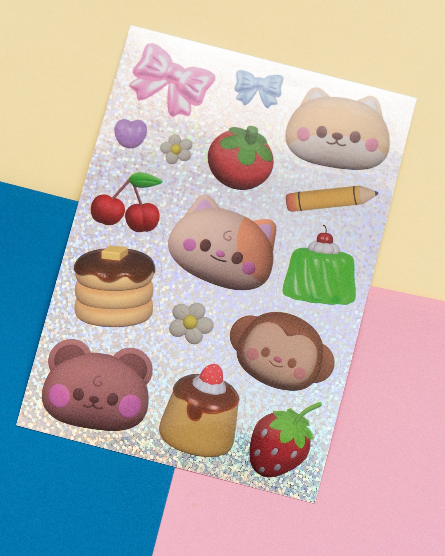 *new* Holographic 3D Objects Journal Sticker Sheet