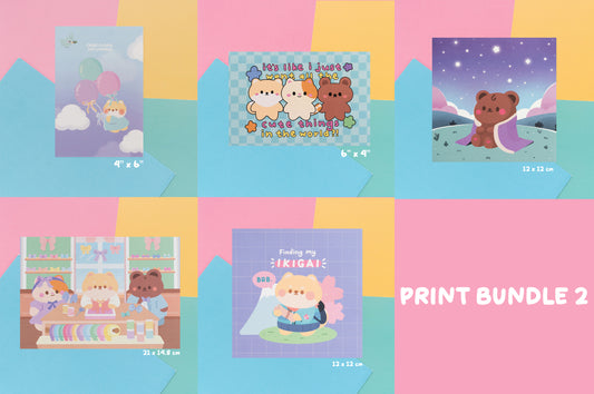 mintymentaiko Kitschy Cute Print Bundle 2