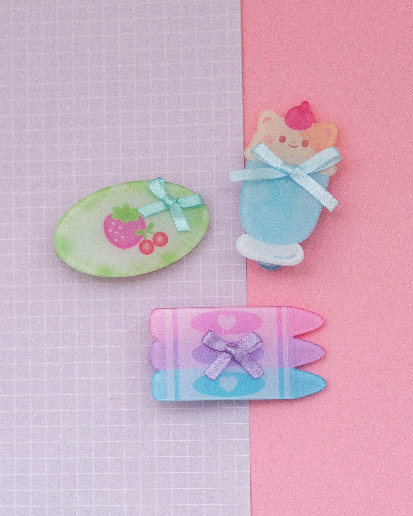 *new* Assorted Hair Clips with Bow