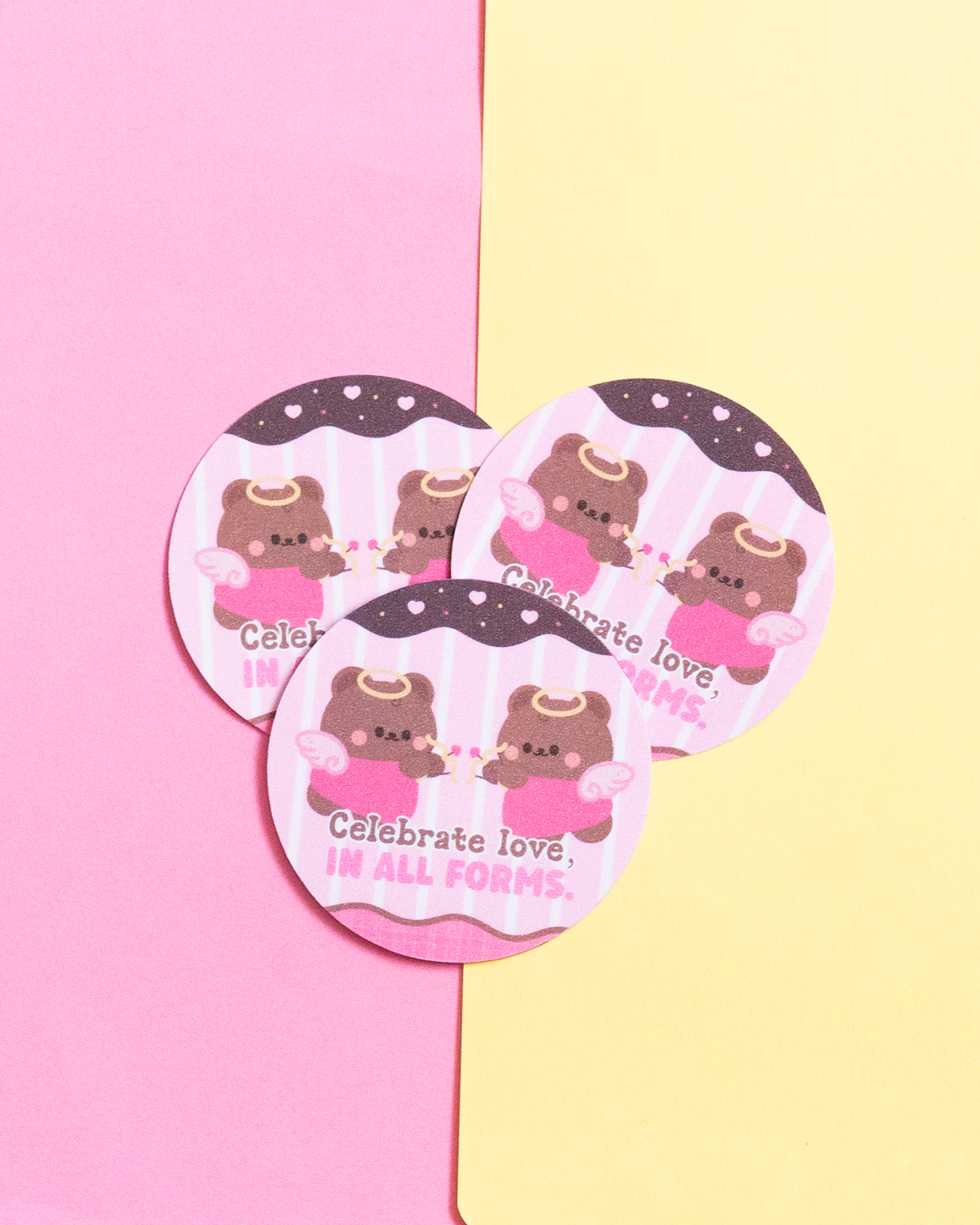 *new* Celebrate Love in All Forms Frosted Finish Die-Cut Sticker