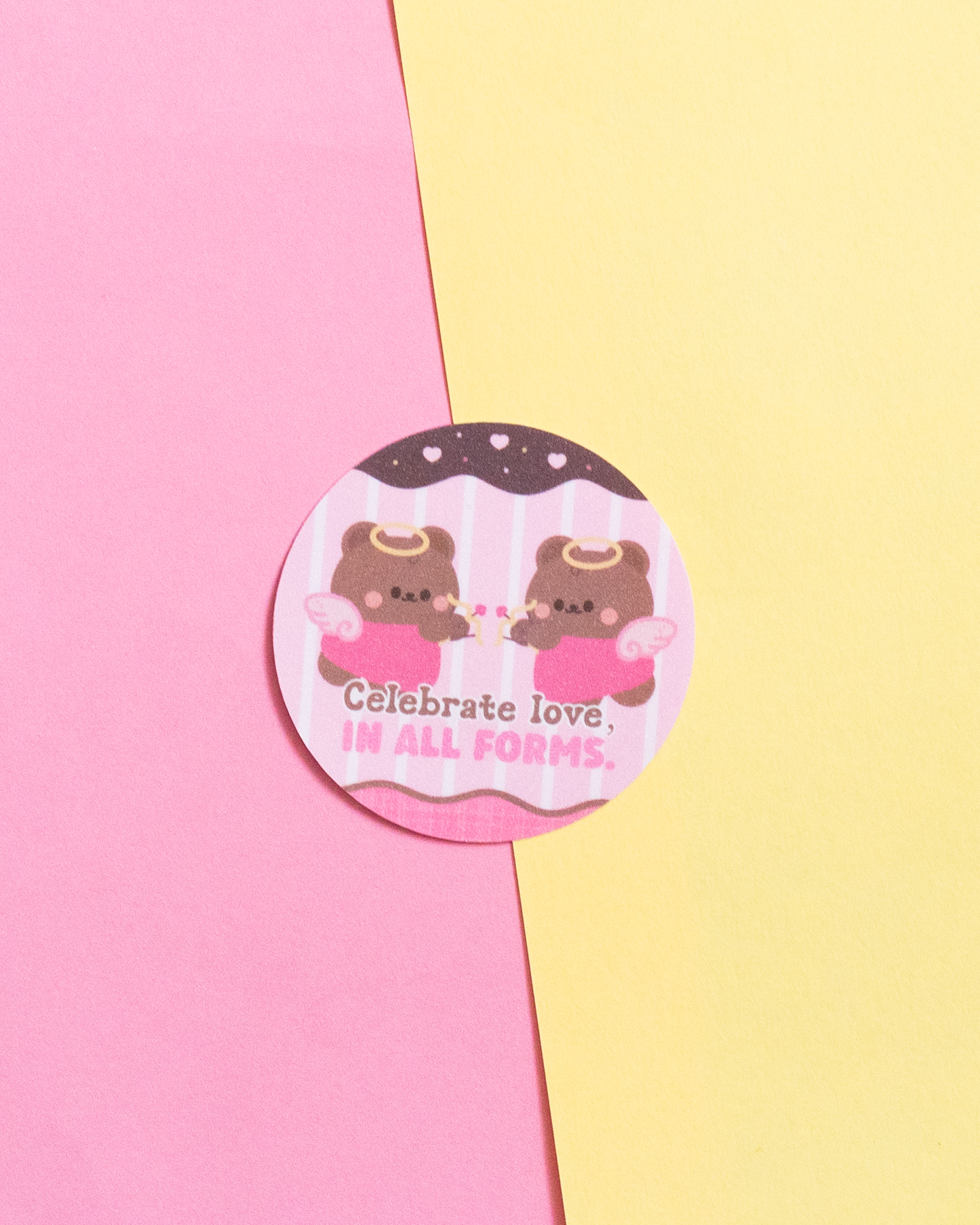 *new* Celebrate Love in All Forms Frosted Finish Die-Cut Sticker