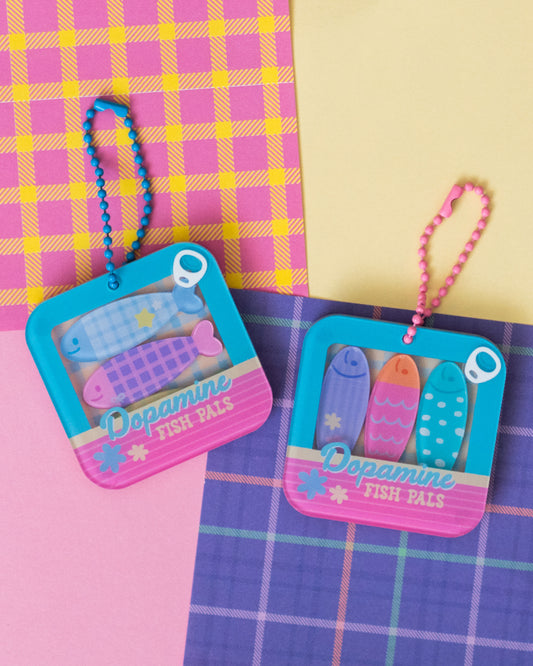 *new* Custom Dopamine Fish - Keychain Keyring