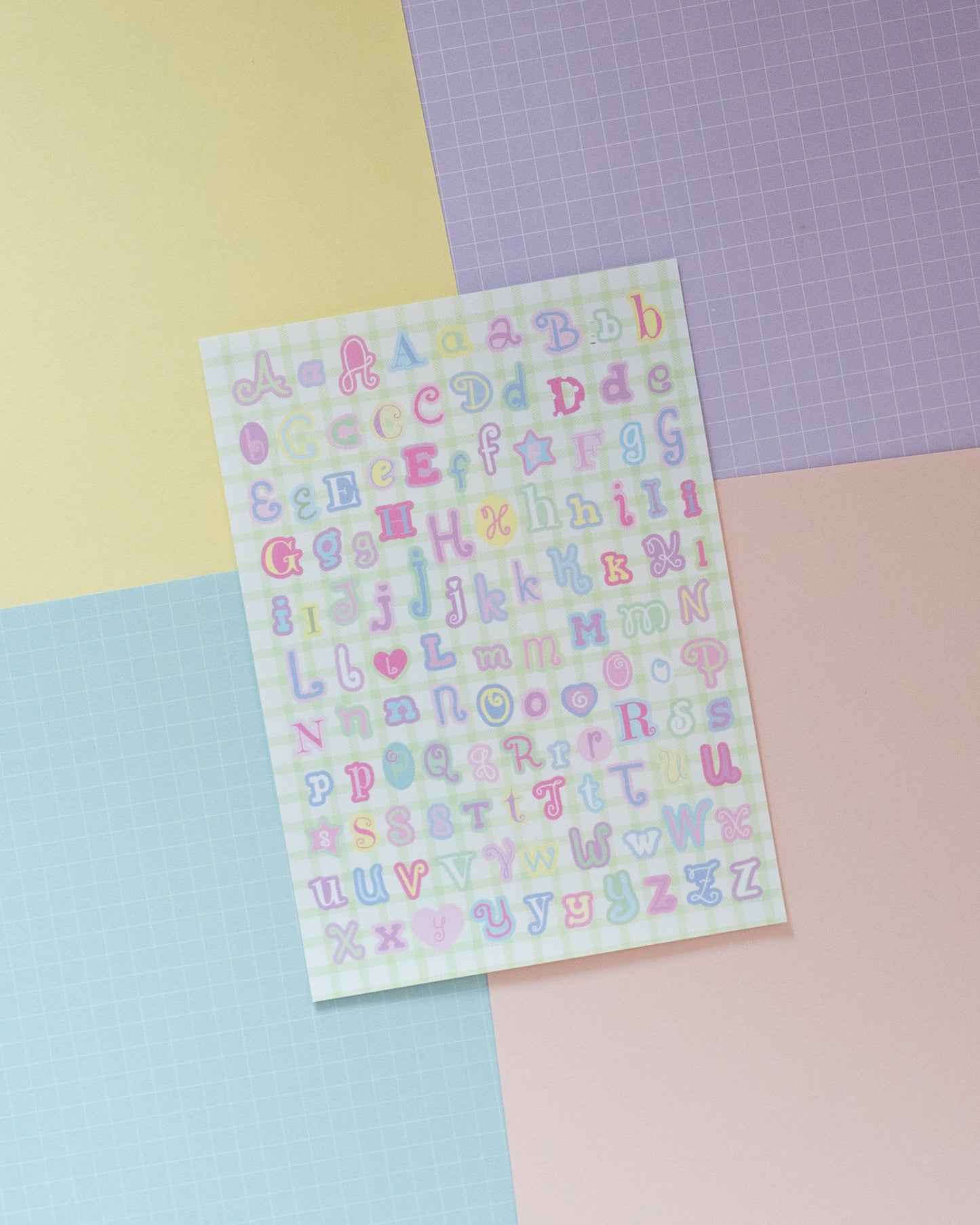 *new* Whimsy Alphabets Journal Sticker Sheet