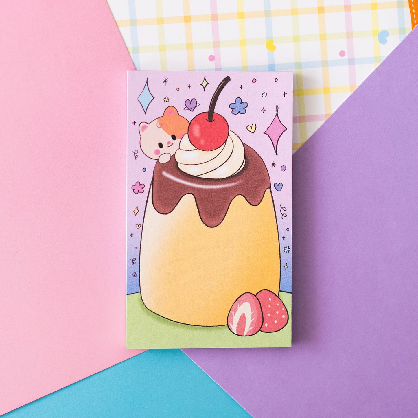 Pudding and Cream Soda Memo Pad by mintymentaiko