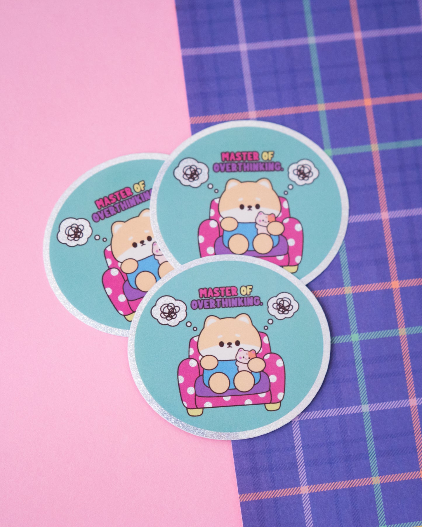 *new* Master of Overthinking Tadashiba Holographic Finish Die-Cut Sticker