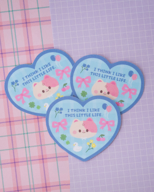 *new* I Think I Like This LItte Life Space Nyan Frosted Finish Die-Cut Sticker