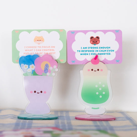 *new* Affirmation Standees - Soda Chan and Hana Chan