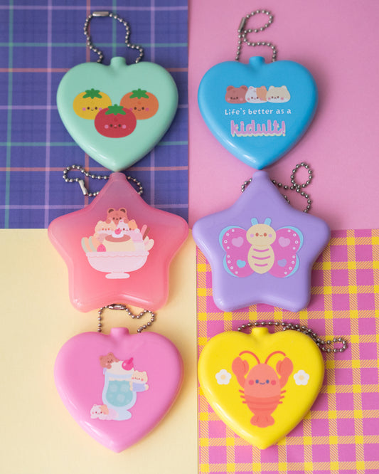 *new* Assorted Silicon Coin Holder Pouch Keychain