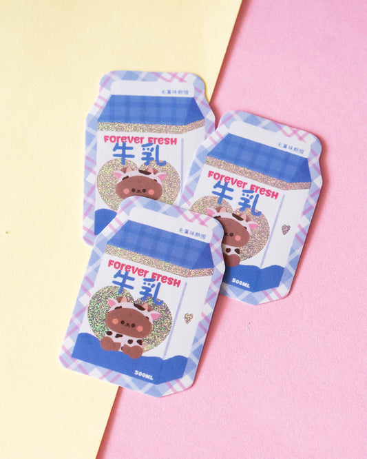 *new* Forever Fresh Milk Finish Die-Cut Sticker