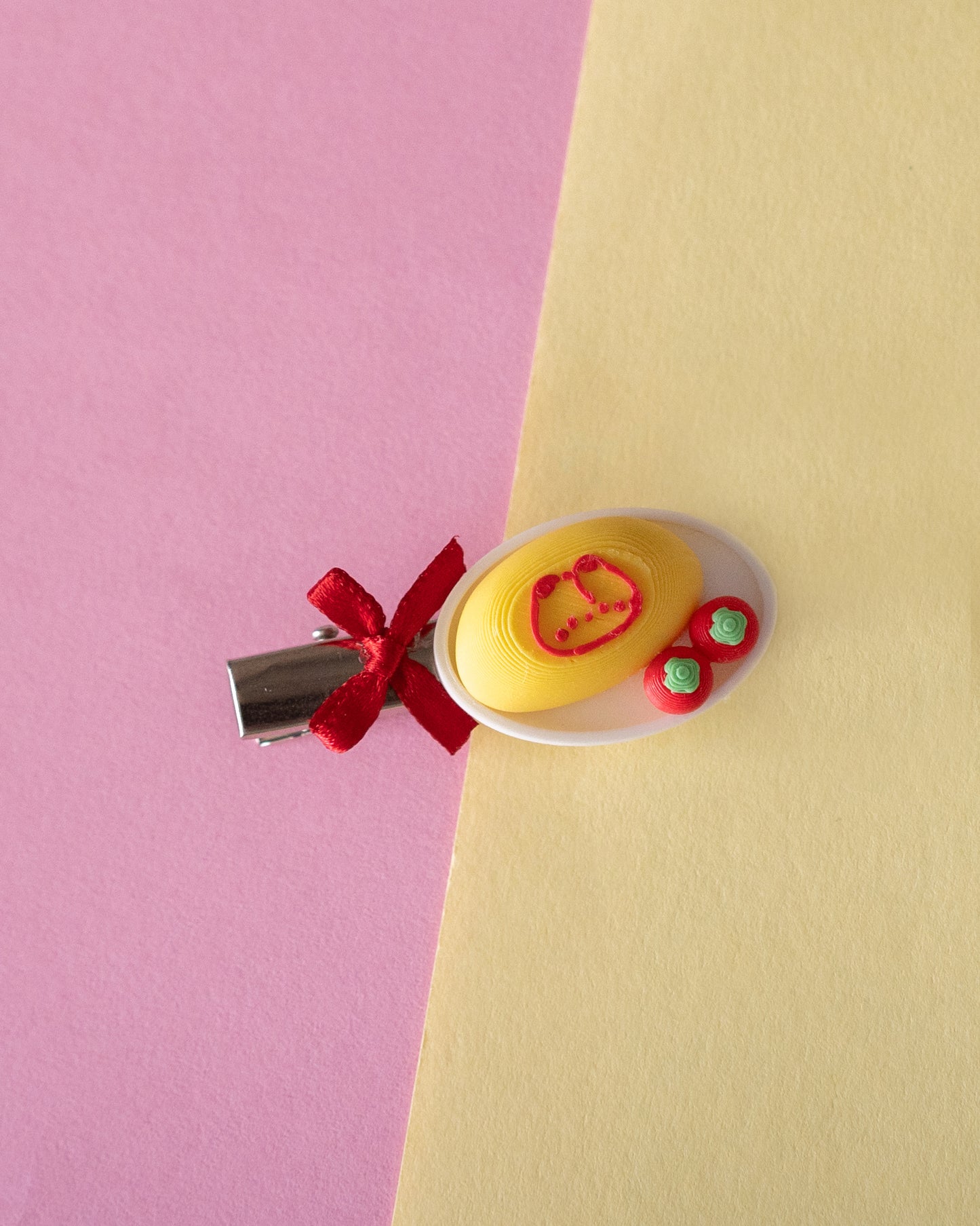 Space Nyan Omu Rice Hair Clip