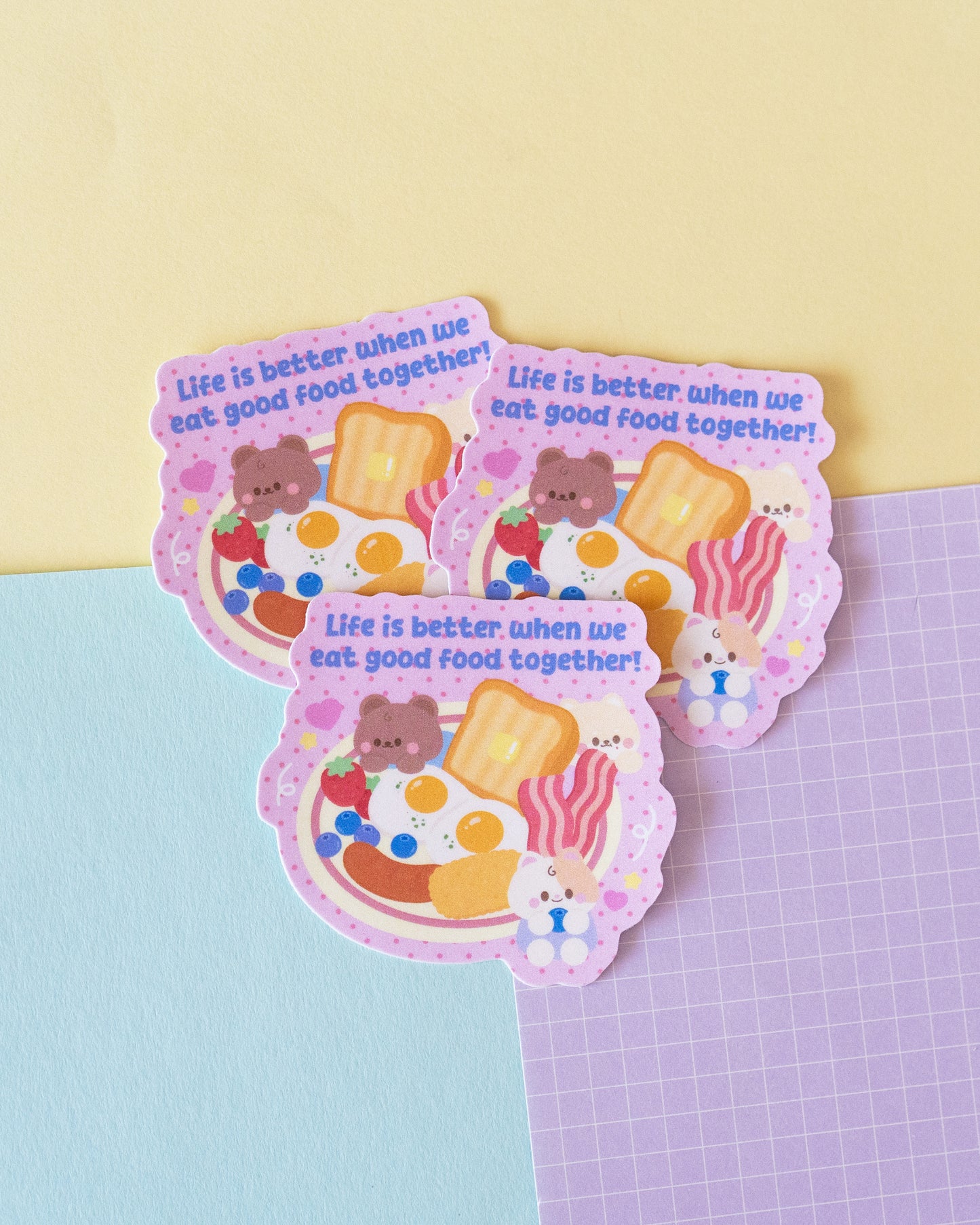 *new* Good Food Frosted Finish Die-Cut Sticker