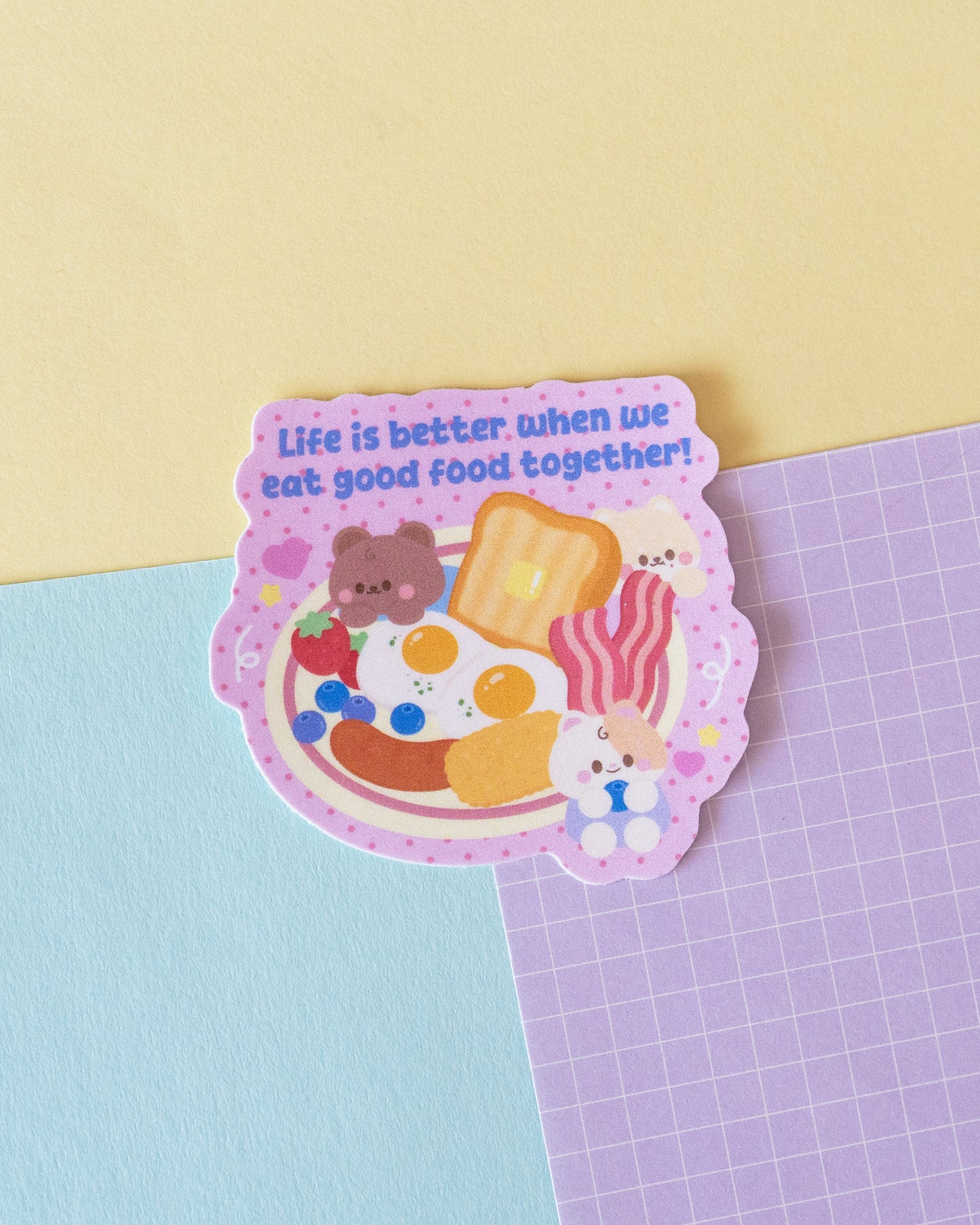 *new* Good Food Frosted Finish Die-Cut Sticker