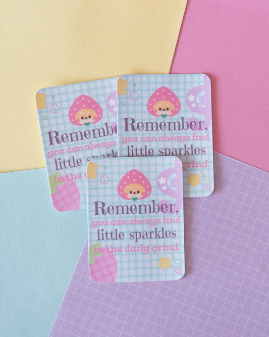 *new* Little Sparkles in Daily Grind Frosted Finish Die-Cut Sticker