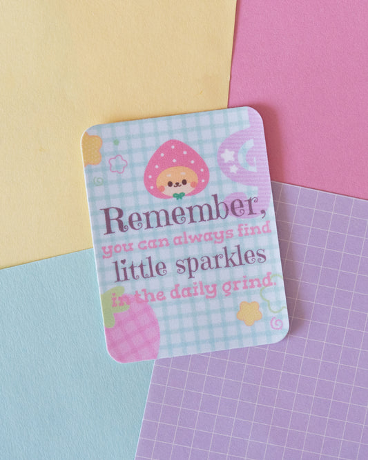 *new* Little Sparkles in Daily Grind Frosted Finish Die-Cut Sticker