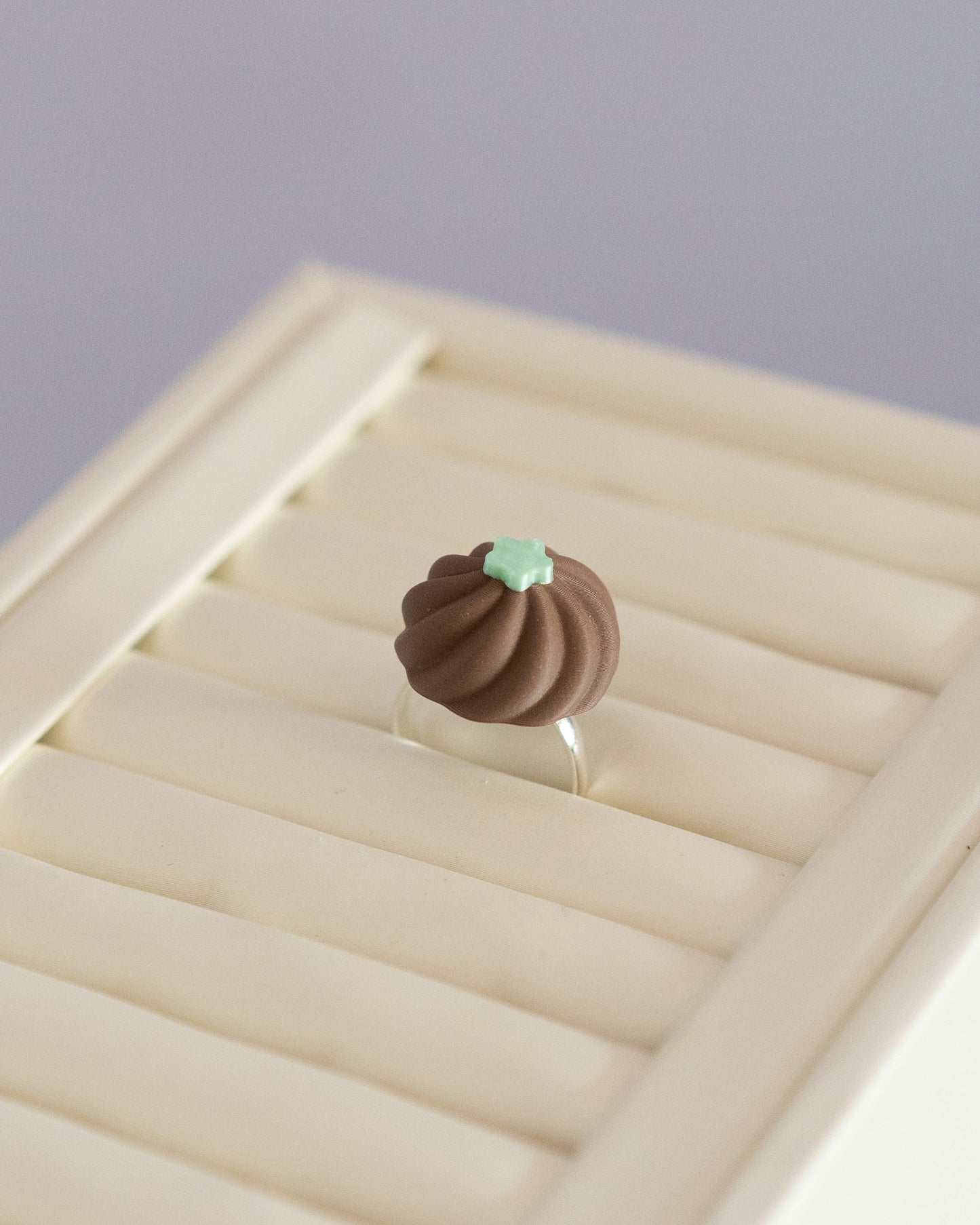 *new* 3D Printed Cream Rings