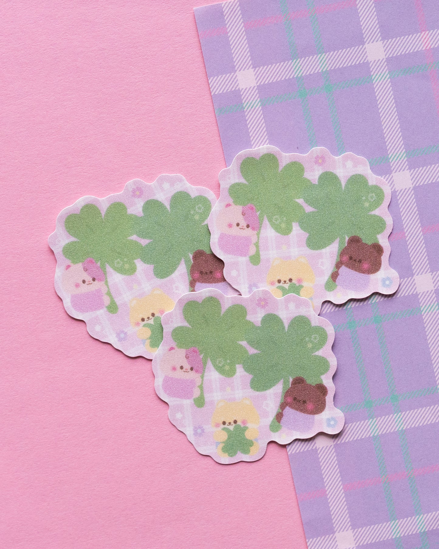 *new* Whimsy Clover Frosted Finish Die-Cut Sticker