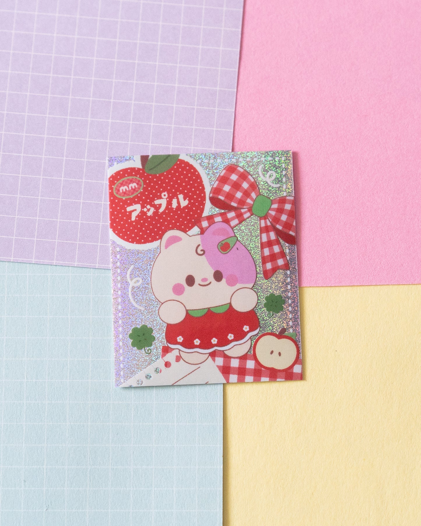 *new* Space Nyan Apple Finish Die-Cut Sticker