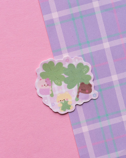*new* Whimsy Clover Frosted Finish Die-Cut Sticker