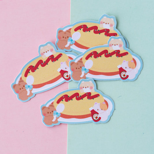Minty Babies Omurice Frosted Finish Die-Cut Sticker