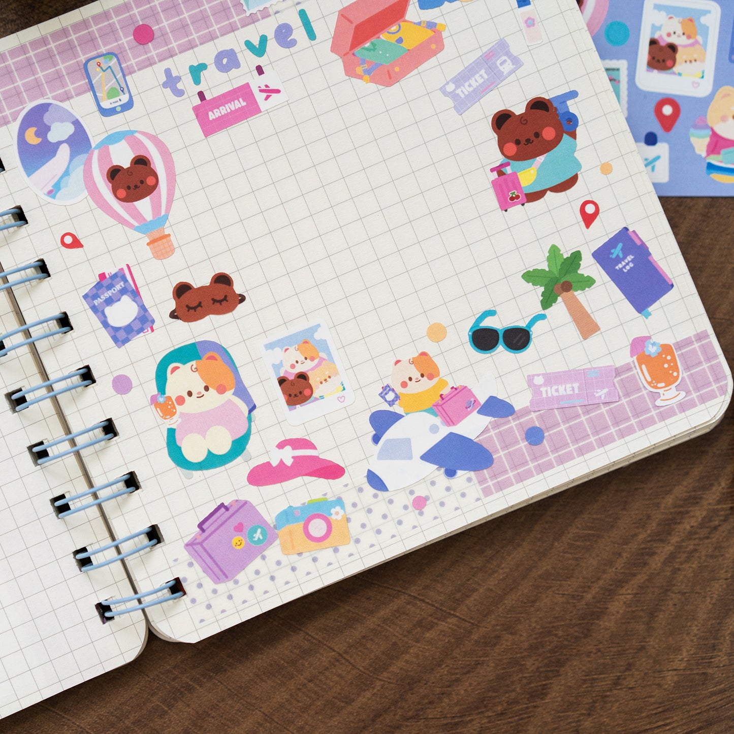 Vacation and Travelling Journal Sticker Sheet