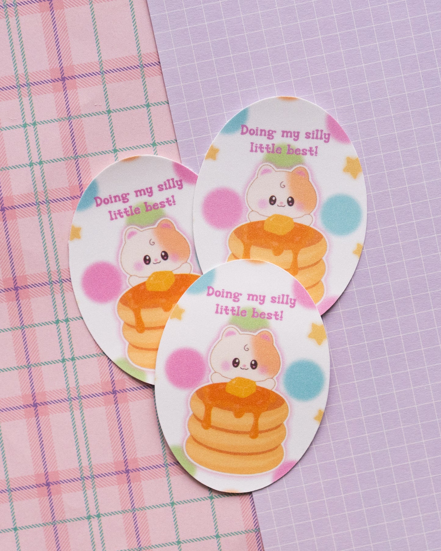 *new* Just Trying My Silly Best Frosted Finish Die-Cut Sticker
