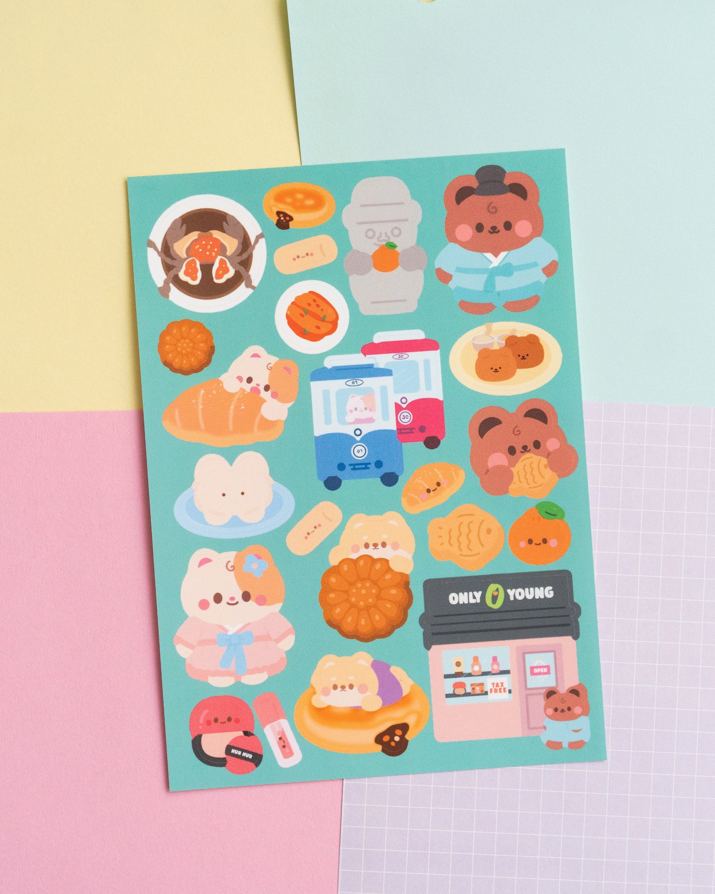 *new* Korea Trip Journal Sticker Sheet