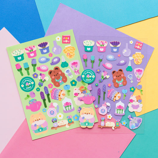 *new* Flower Shop Journal Sticker Sheet