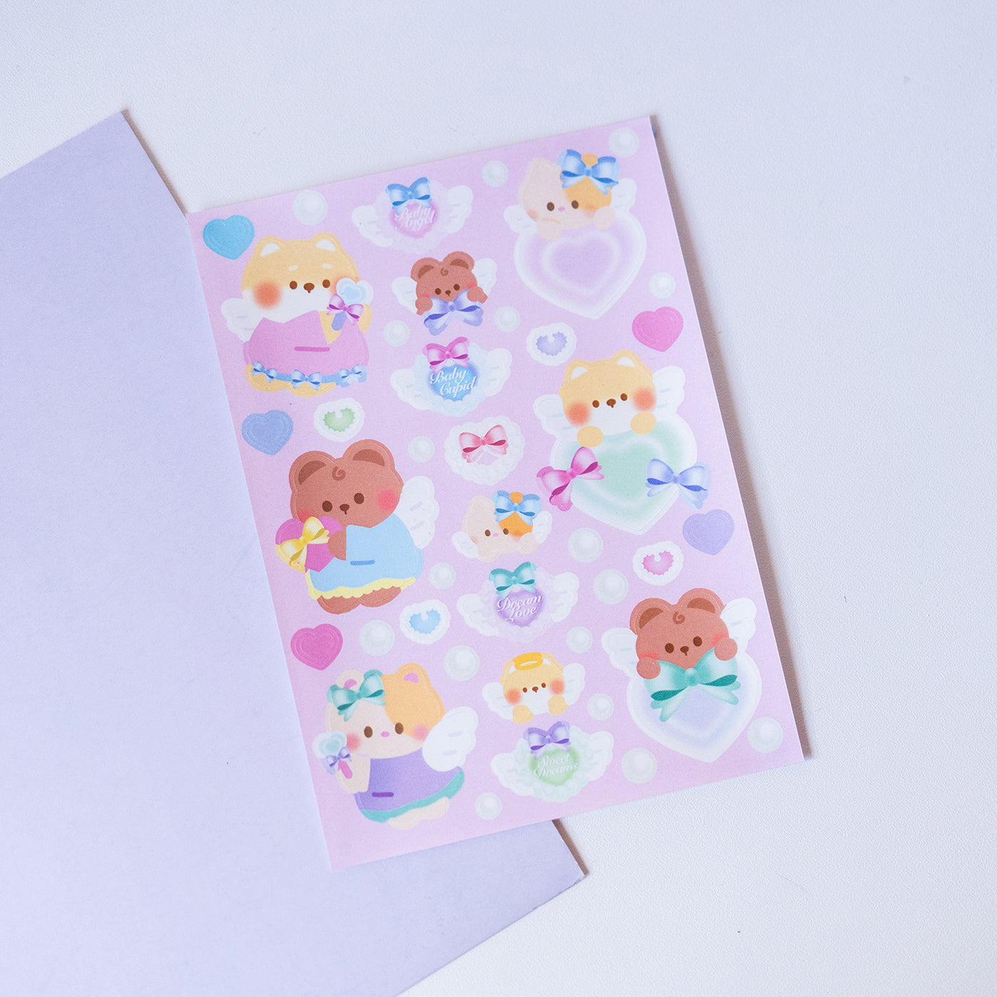 *new* Y2K Minty Angel Babies Journal Sticker Sheet