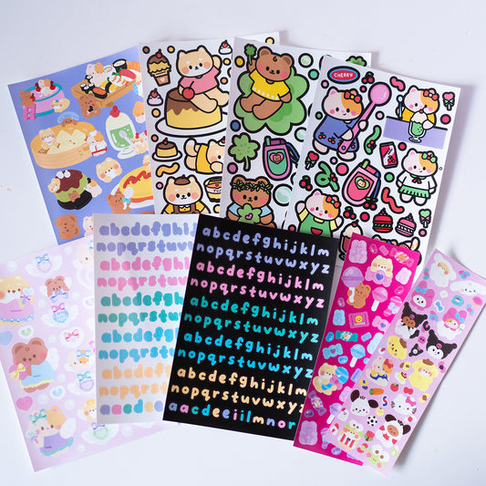 *new* mintymentaiko Kitschy Cute Journal Stickers Bundle 18