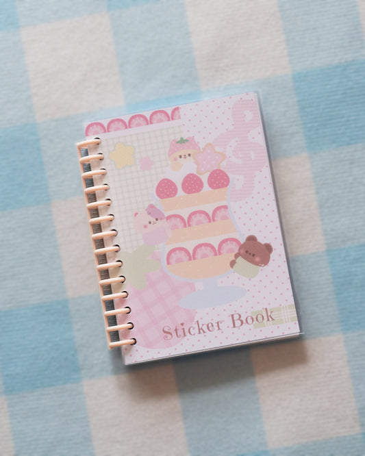 *new* Strawberry Parfait - Double Sided Reusable Sticker Book