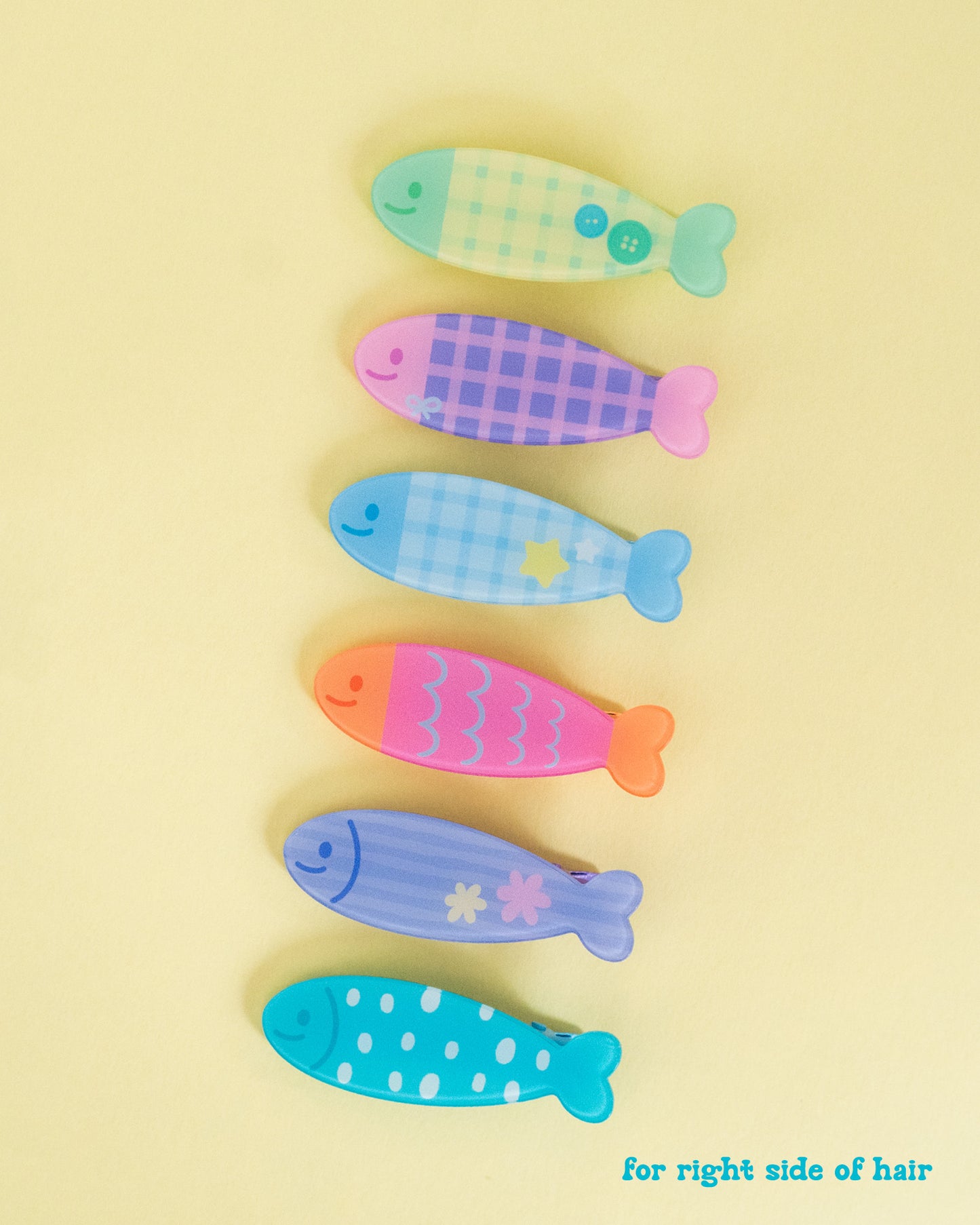 *new* Dopamine Fish Pal Hair Clips