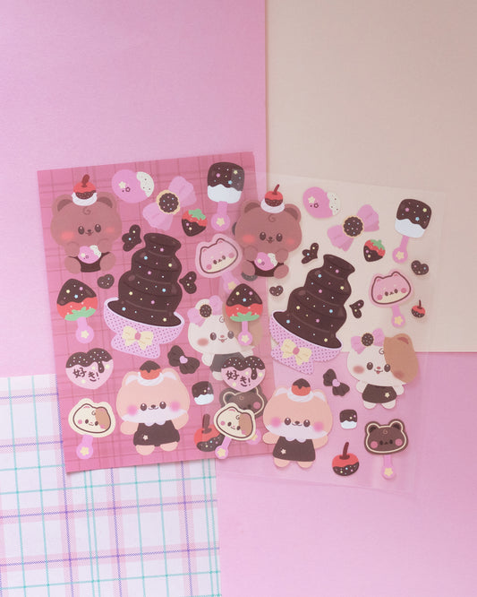 *new* Chocolate Lover Journal Sticker Sheet