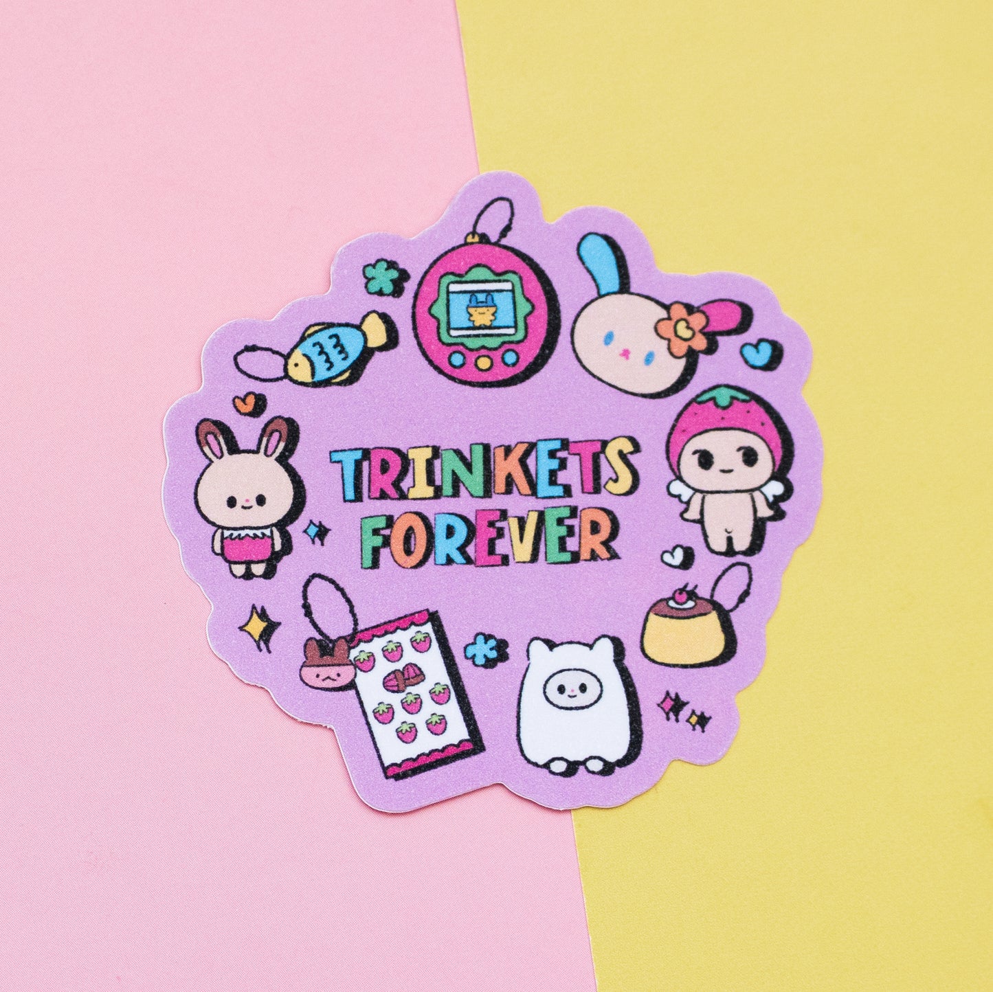 *new* Trinkets Forever Frosted Finish Die-Cut Sticker