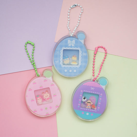 *new* Tamagotchi Customised Trinket - Keychain Keyring