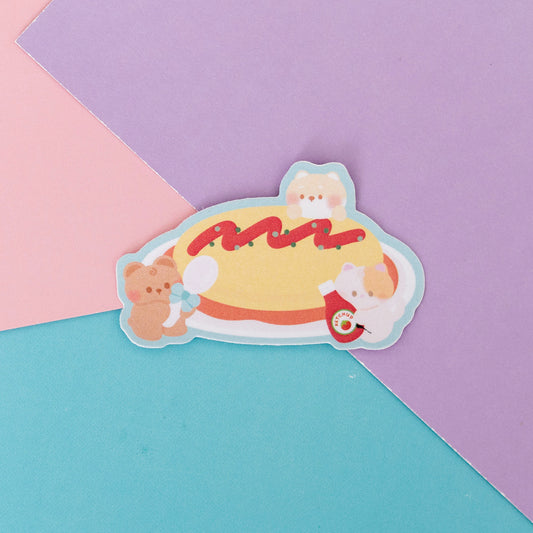 *new* Minty Babies Omurice Frosted Finish Die-Cut Sticker